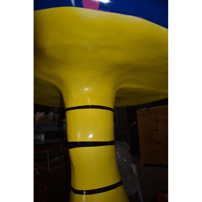 NIFAO Happy Giant Mushroom Made of Resin for Outdoors Indoors Size: 43" x 43" x 68"H