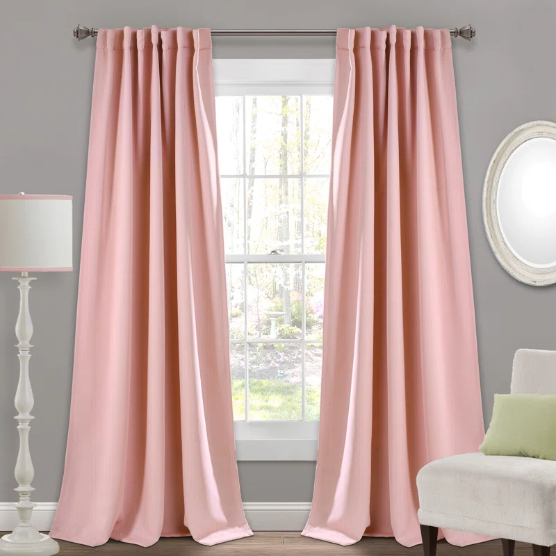 Lush Decor Lush Decor Insulated Back Tab Blackout Solid Blackout Thermal Curtain Panels (Set of 2)