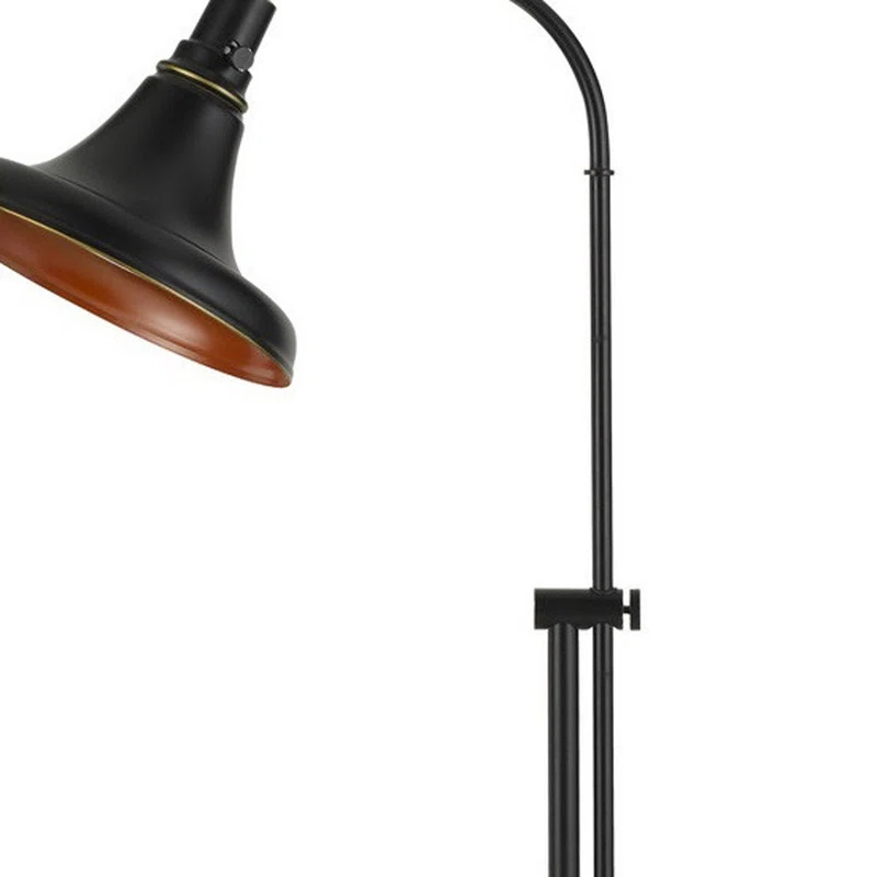 Wildon Home® 58" Bronze Adjustable Traditional Shaped Floor Lamp With Bronze Dome Shade