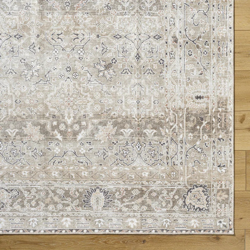 Our PNW Home x Livabliss Our PNW Home x Livabliss Machine Washable Oriental Boho Brown Area Rug