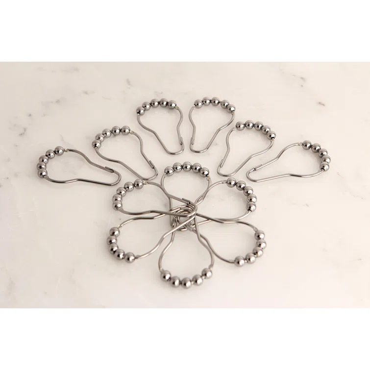 Kingston Brass Kingston Brass Edenscape Roller Ball Shower Curtain Rings (12 Pieces/Set) (Set of 12)