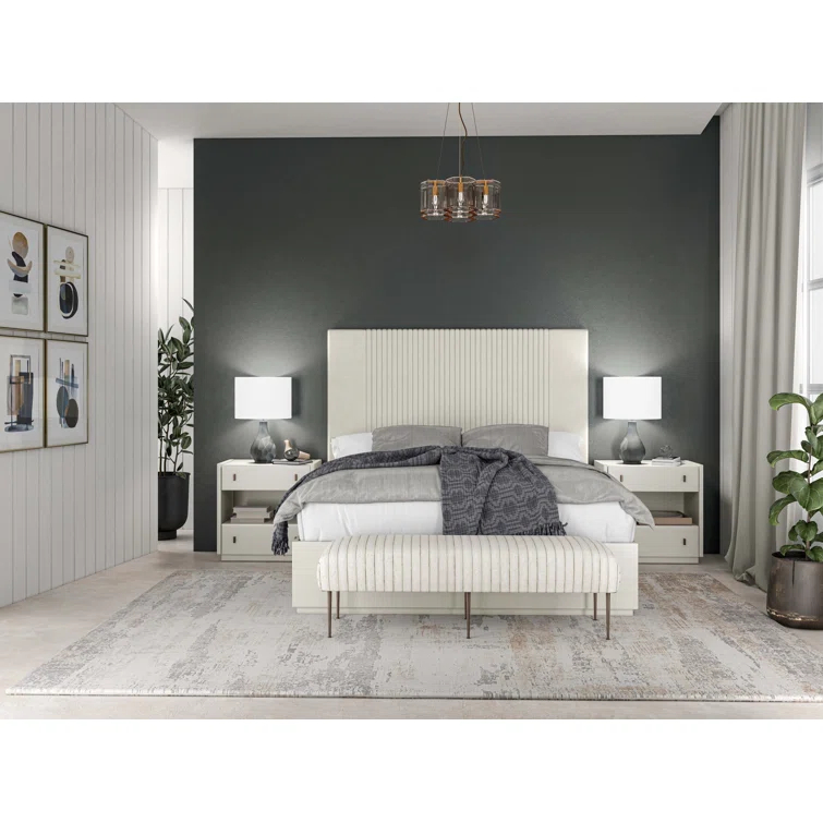A.R.T. Blanc Upholstered Platform Bed