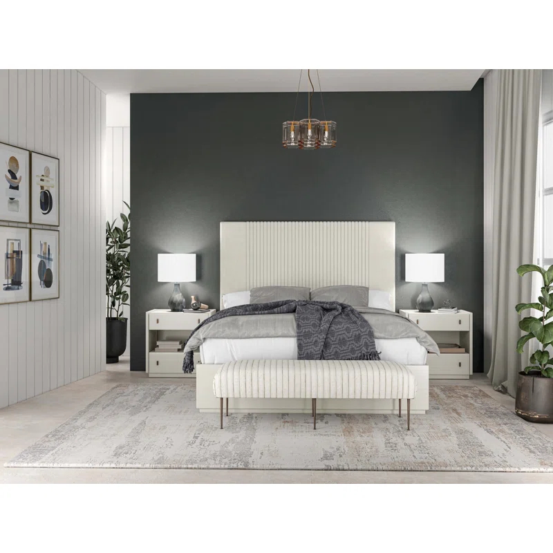 A.R.T. Polyester Blend Upholstered Bench