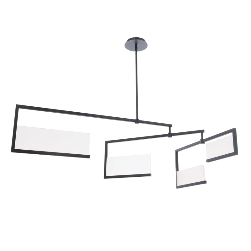 Quartet 4 - Light Black LED Kitchen Island Pendant