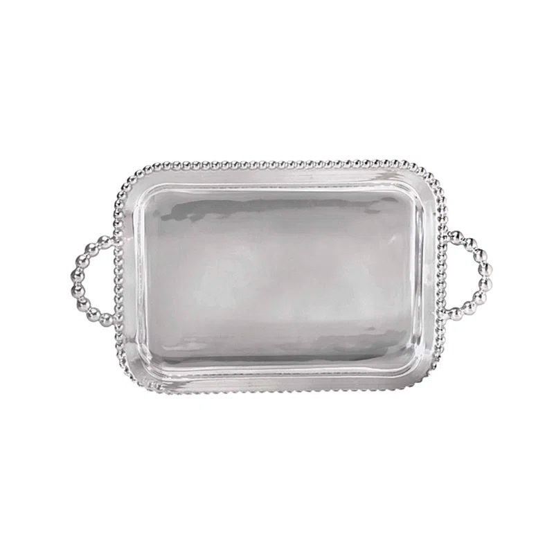 Mariposa String Of Pearls Aluminum Tray