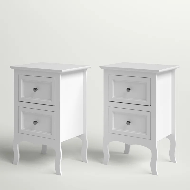 Authement 2 - Drawer Nightstand Storage Cabinet（set of 2）