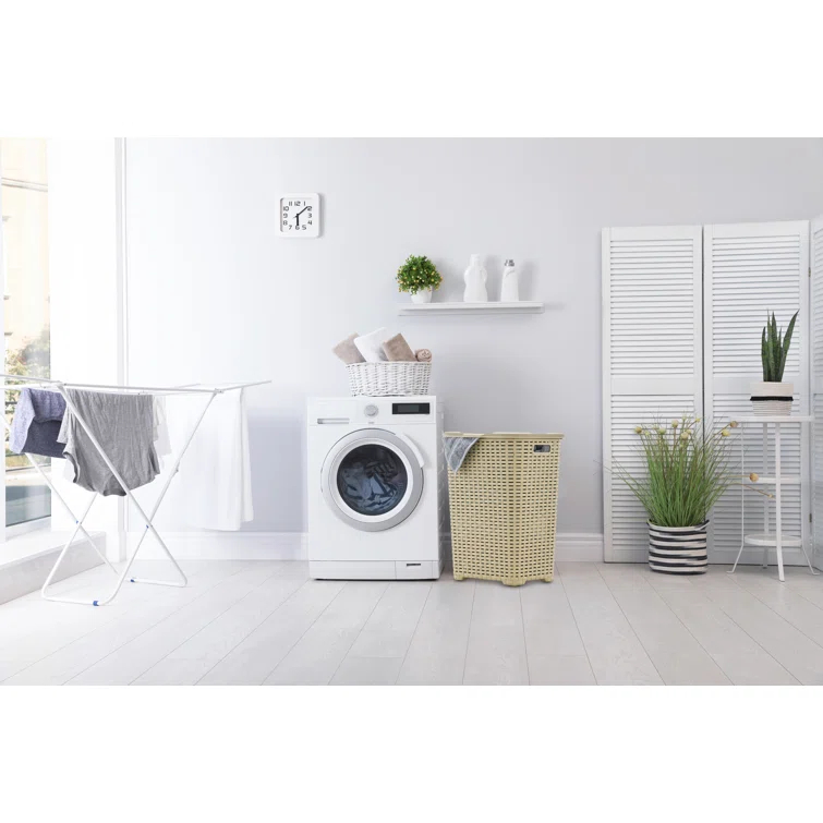 Rebrilliant Plastic Laundry Hamper with Handles