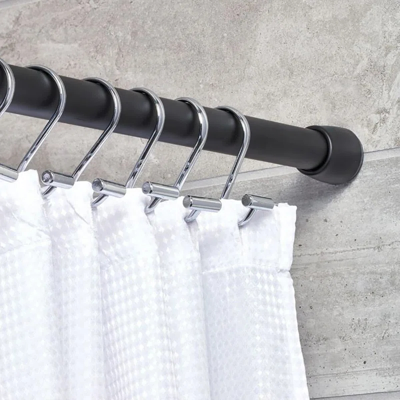 Evideco Adjustable Shower Curtain Rod, Tension Design for Quick Installation, Extendable Length 41.3 to 98.4 Inches