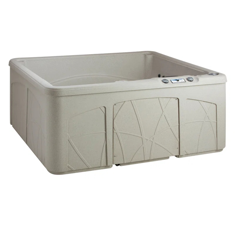 Lifesmart Spas and Saunas Lifesmart Spas LS350DX 110 Volt 5-Person 28-Jet Rectangle Plug and Play Hot Tub with Ozonator
