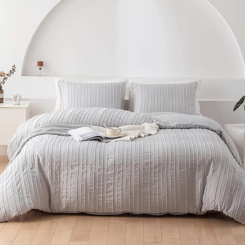 Nayoroom SJT-CRTW Bohemian Twill Striped Duvet Cover Set
