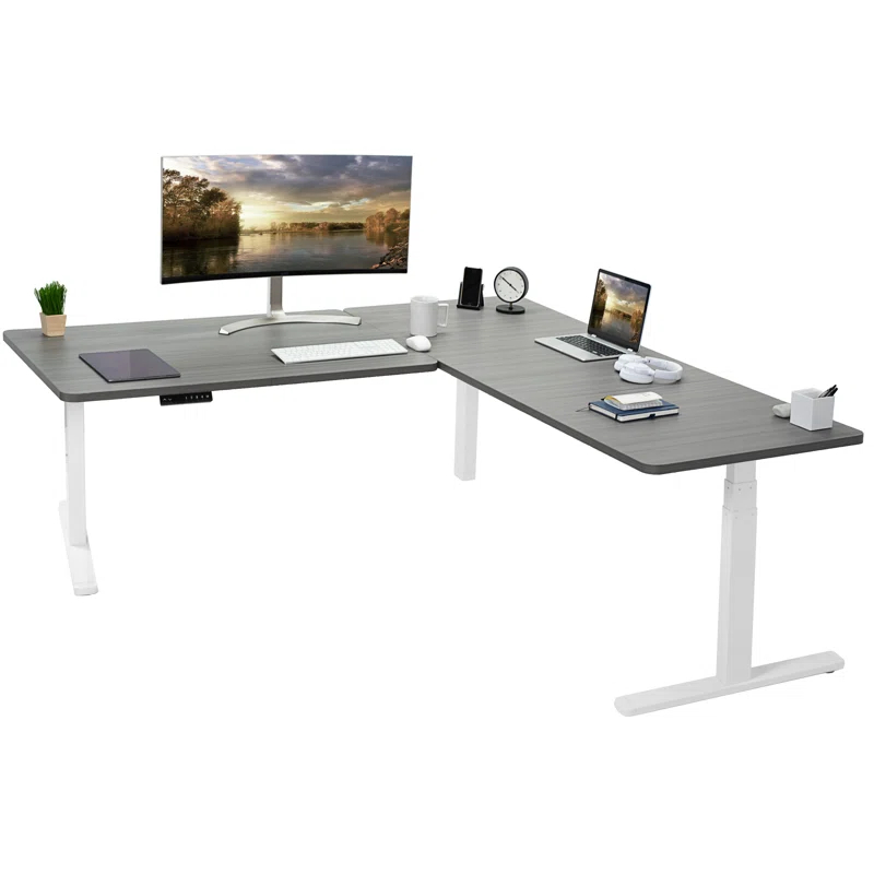 Vivo VIVO Electric 77" x 71" Corner Stand Up Desk, 3E7B Series