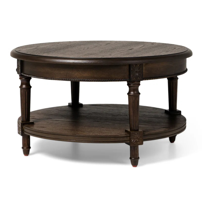 Maven Lane Pullman Round Wooden Coffee Table