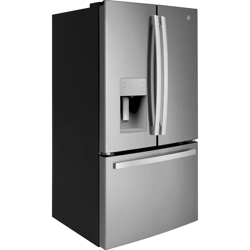 GE Appliances GFE26JYMFS GE Appliances 25.5 Cubic Feet Energy Star Smudge-Resistant French Door Refrigerator with Water and Ice Dispenser