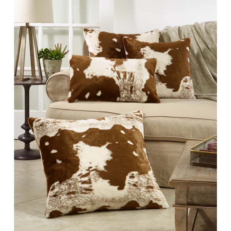 Saro Lait Collection Reversible Throw Pillow