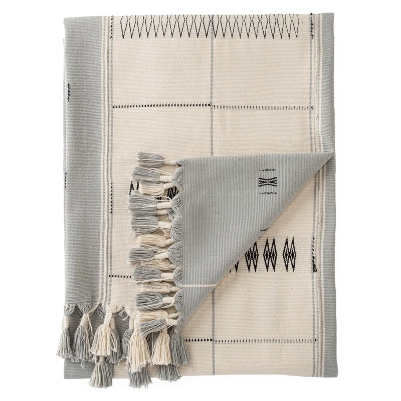 Joss & Main Everley Hand-Loomed Tribal 100% Cotton Throw | Joss & Main