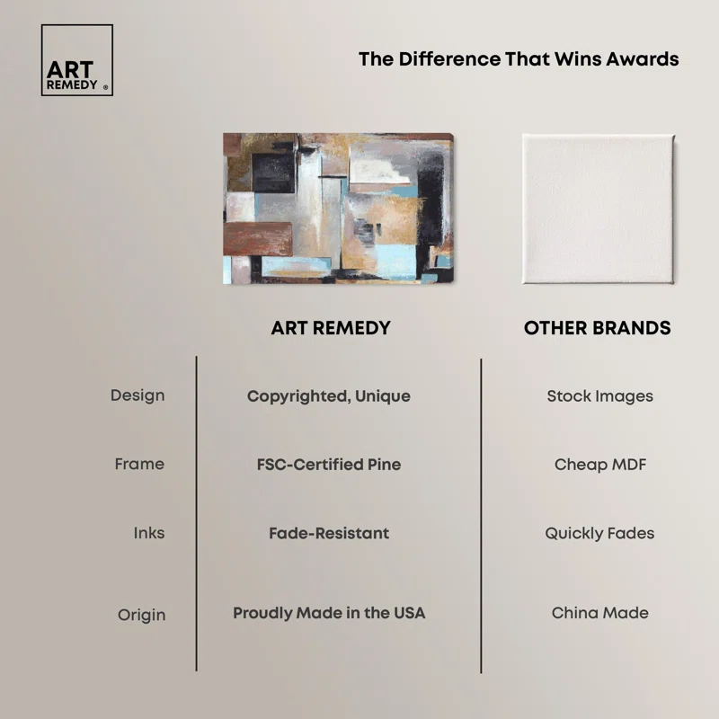 Art Remedy Overlay Canvas Modern Geometric Art by Art Remedy