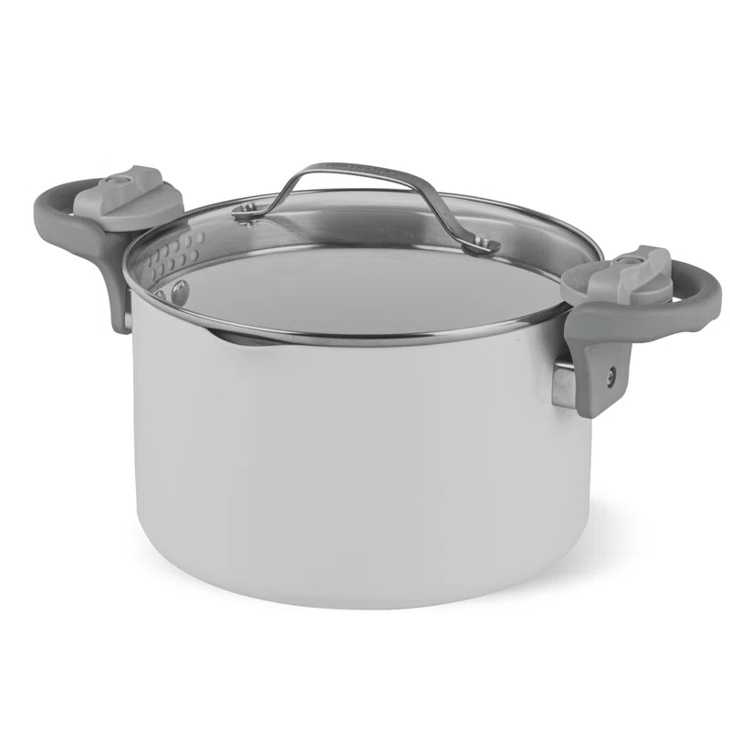 Gotham Steel Gotham Steel Stock Multipurpose Pasta Pot with Strainer Lid & Twist and Lock Handles