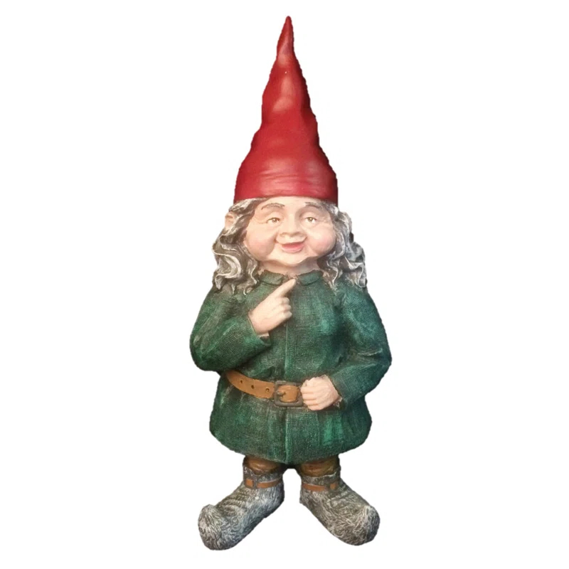 HomeStyles Old World Gnomes Zelda the Female Gnome Garden Statue