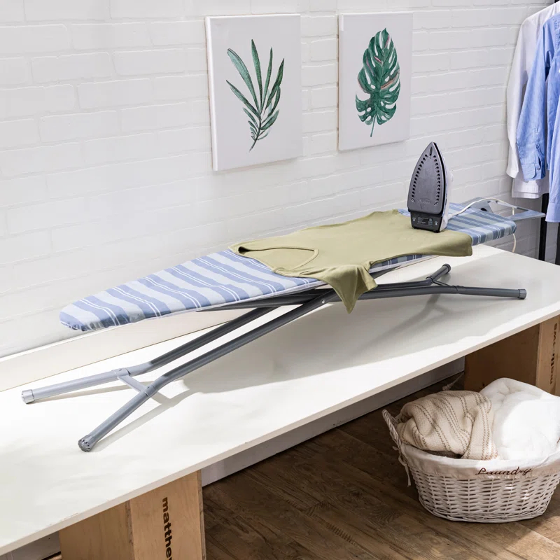 Seymour Home Products Seymour Home Products Adjustable Height 4 Leg Ironing Board with Mesh Top and Iron Rest