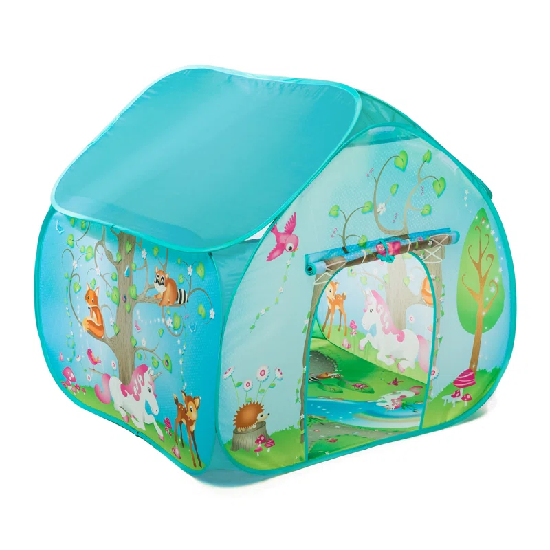 Fun2Give 35.5'' W x 35.5'' D Indoor / Outdoor Polyester Pop-Up Play Tent