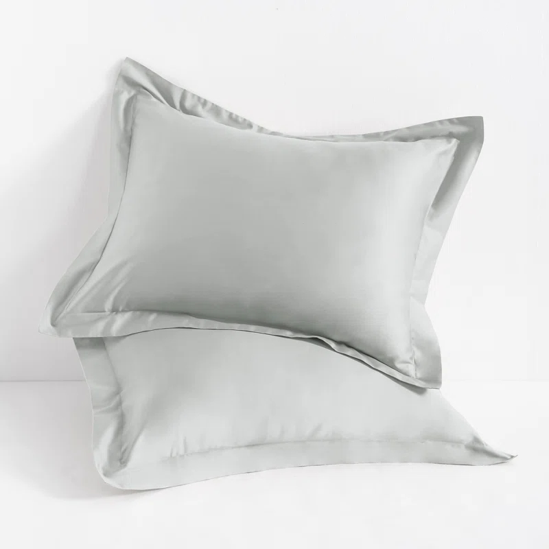 NTBAY Egyptian-Quality Cotton Sham Covers, 500 Thread Count Cotton Sateen Square Pillow Covers - NTBAY (Set of 2)