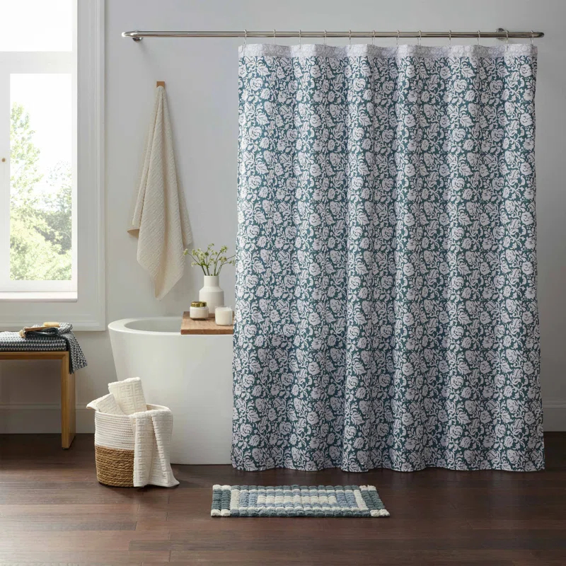 Martex Martex Arcadia Grove 72x72 Steel Shower Curtain