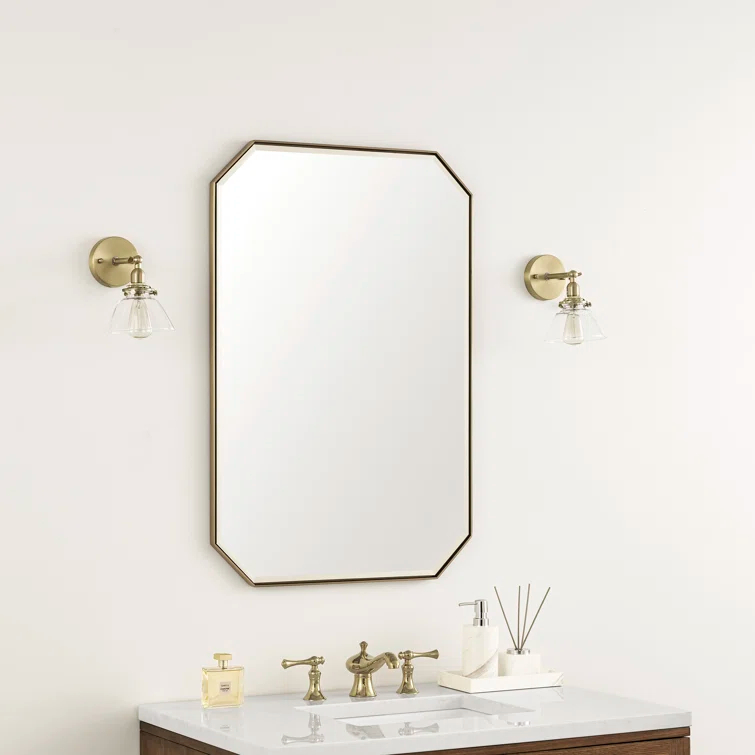 James Martin Vanities Rohe Metal Flat Wall Mirror
