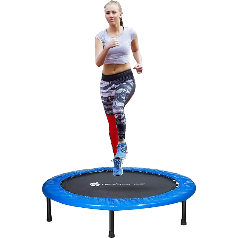 New Bounce New Bounce Mini Trampoline - Foldable Trampoline for Children and Adults - Holds Up to 220 Lbs