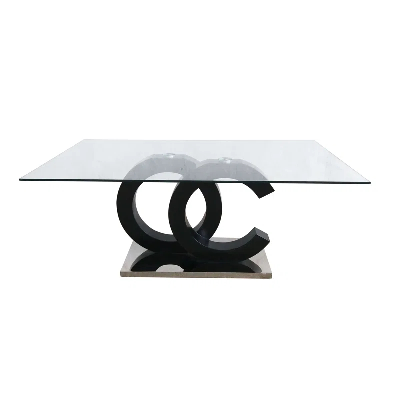 Global Furniture USA Glass Top Dining Table