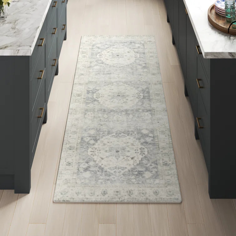 Sera Oriental Denim/Fog Area Rug