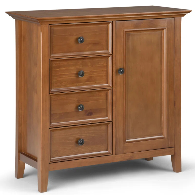Simpli Home Amherst Solid Wood Accent Cabinet