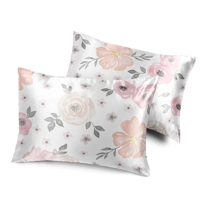 Sweet Jojo Designs Satin Floral - Set of 2