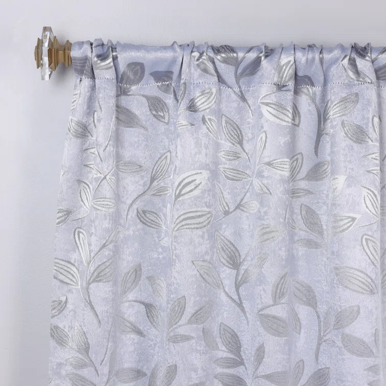 Superior Modern Bohemian Leaves Polyester Machine Washable Room Darkening Blackout Curtains by Superior & Reviews | Wayfair