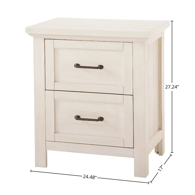 Birch Lane™ Aceline 24.48'' W Solid Wood Nightstand