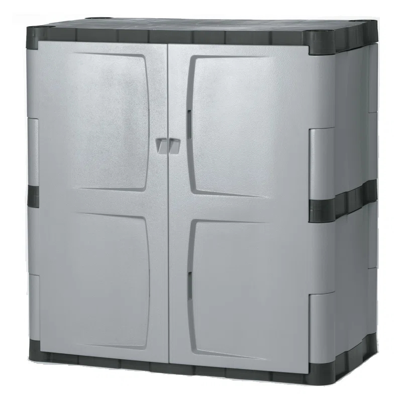 37" H x 36" W x 18" D 2 Door Storage Cabinet