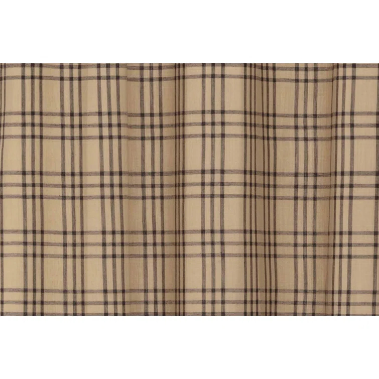 VHC Brands Sawyer Mill Cotton Plaid Tailored Window Valance