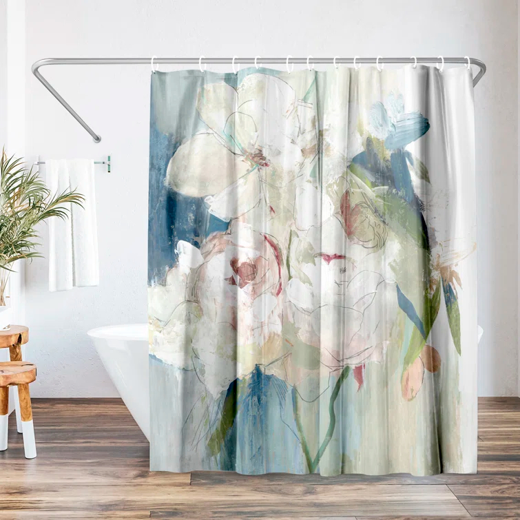 The Twillery Co.® Floral Shower Curtain Blissful Peony by PI Creative Art