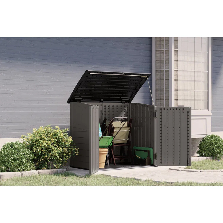 Suncast Suncast Outdoor Resin Horizontal Storage Shed