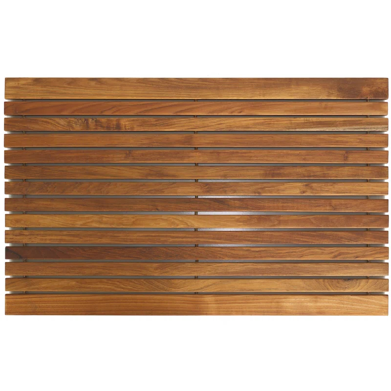 Union Rustic Chatillon Teak Bath Mat