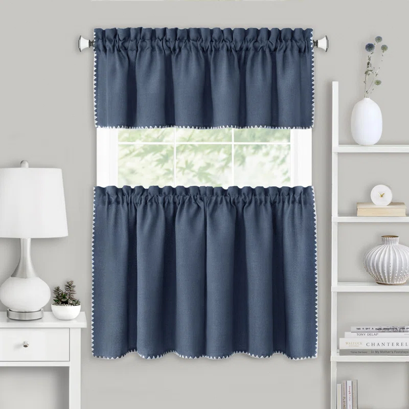 Achim Importing Co Tailored 58'' W Kitchen Curtain