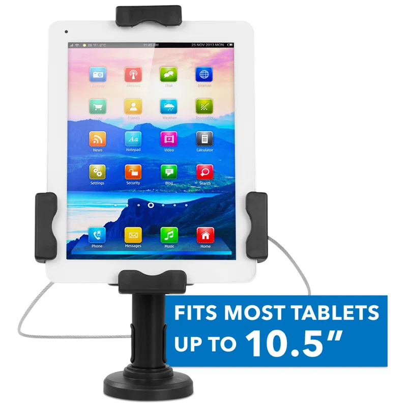 Mount-it Mount-It Secure Universal Locking Tablet Stand fits iPad 7 & Mini, Galaxy Tab, & 7.9"- 10.5" Tablets