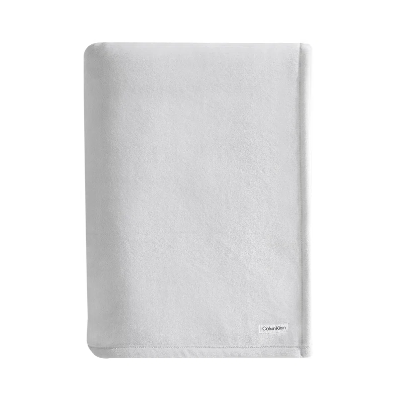 Calvin Klein Core Plush Solid Reversible Blanket