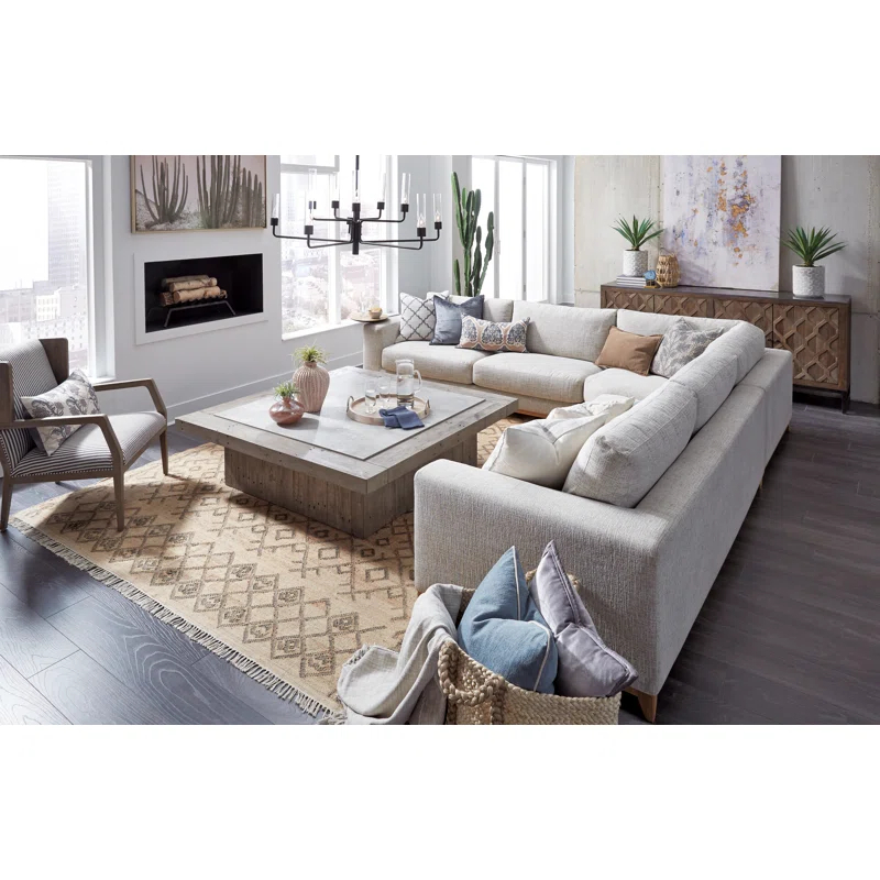 Edin Rectangular Reclaimed Wood Coffee Table (60")