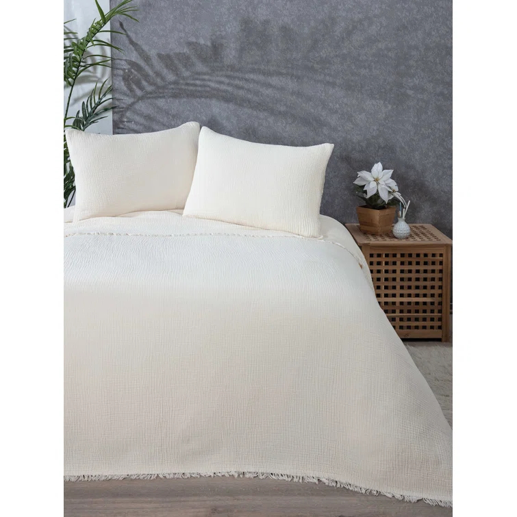 sussexhome Muslin Shams Turkish Cotton Pillow Sham (Set of 2)