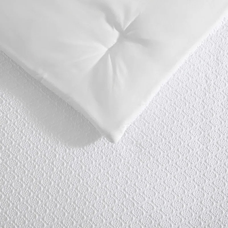 Laura Ashley Laura Ashley Margaret White Easy Care Reversible Dorm Bonus Bed Set