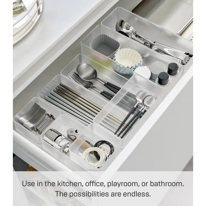 Yamazaki Home Yamazaki Home Stackable Organizers [Set Of 2] - Four Sizes, Large