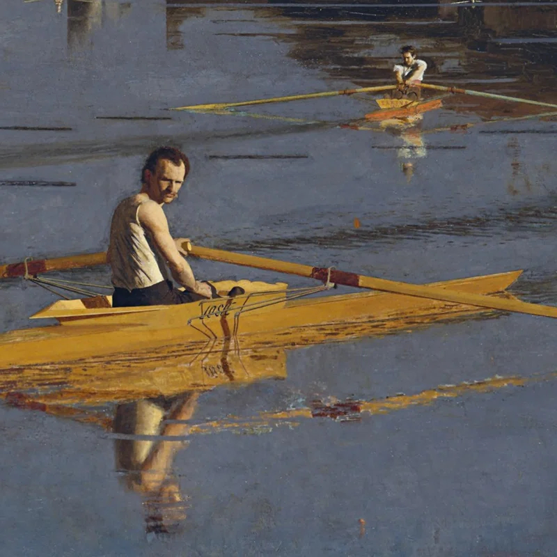 Vault W Artwork " The Champion Single Sculls, 1871 " by Thomas Eakins