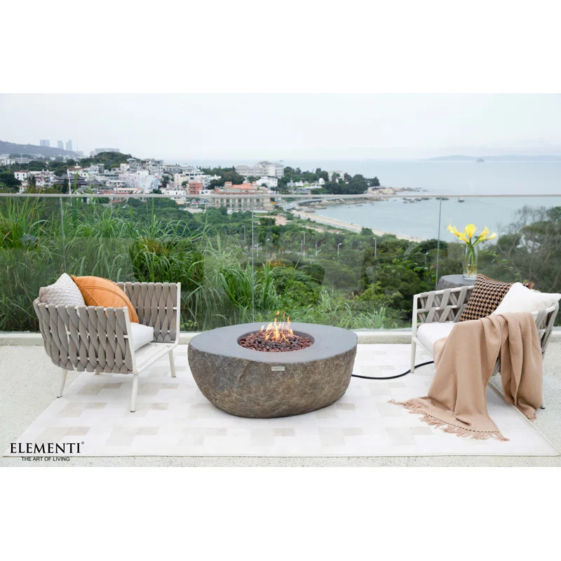 Elementi Elementi Boulder Fire Pit Table