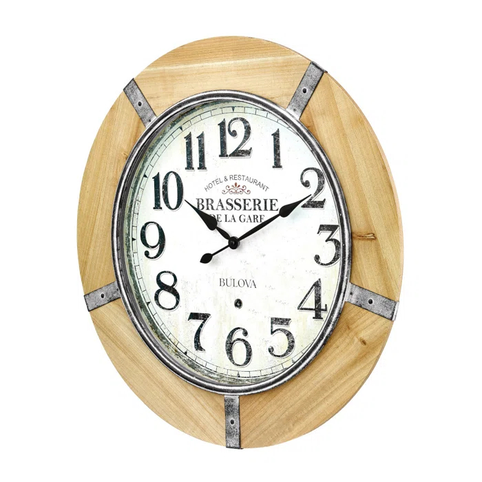 Bulova Solid Wood Wall Clock