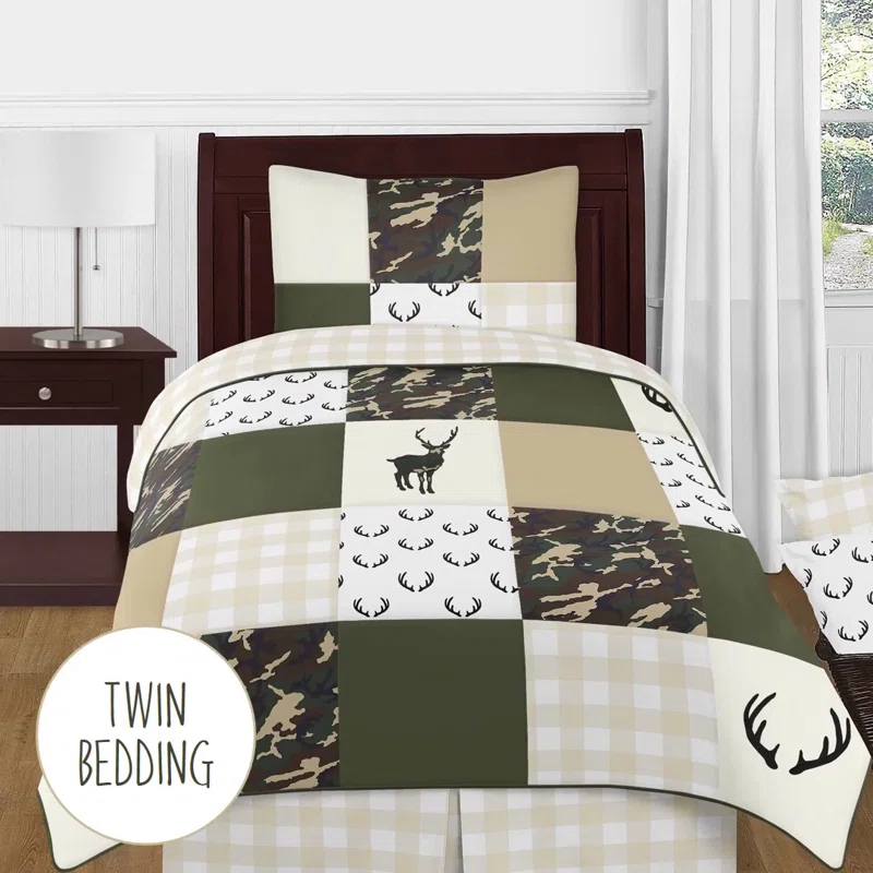 Sweet Jojo Designs Woodland Camo 14" Bed Skirt